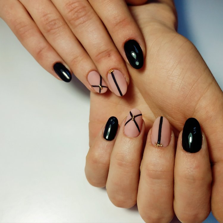 Дизайн ногтей обычным лаком на короткие ногти