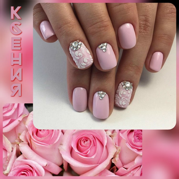 Нежный маникюр для женщины 60 лет