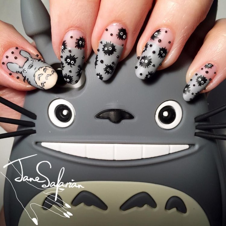 Маникюр в стиле аниме