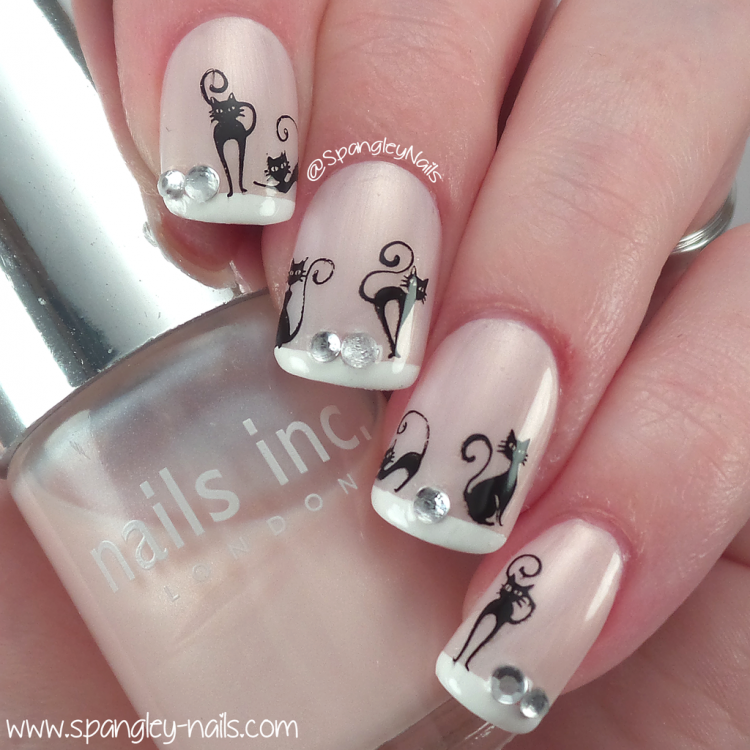 Манікюр котяче око сірий