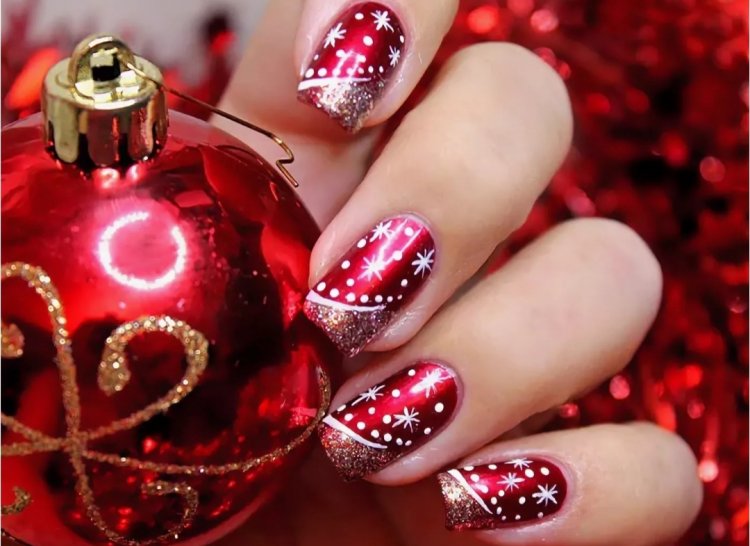 Красивые ногти на новый год