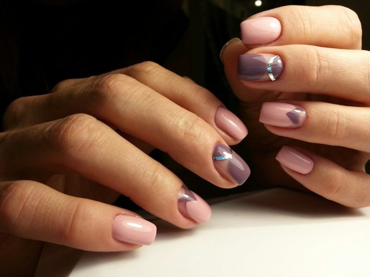 Необычный френч с лунками