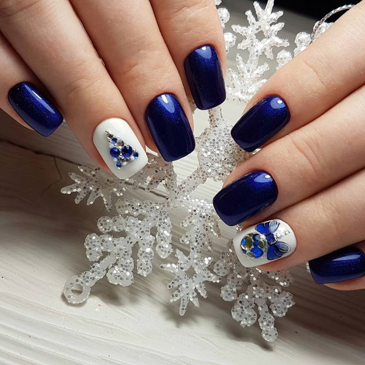 Красивые ногти на новый год