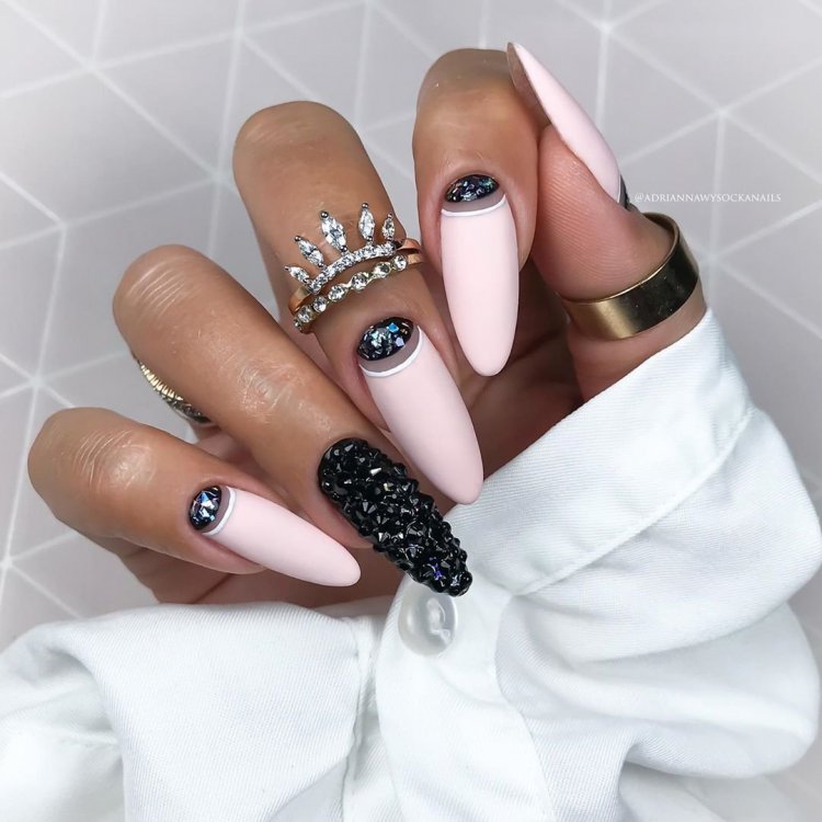 Френч с цветными кончиками