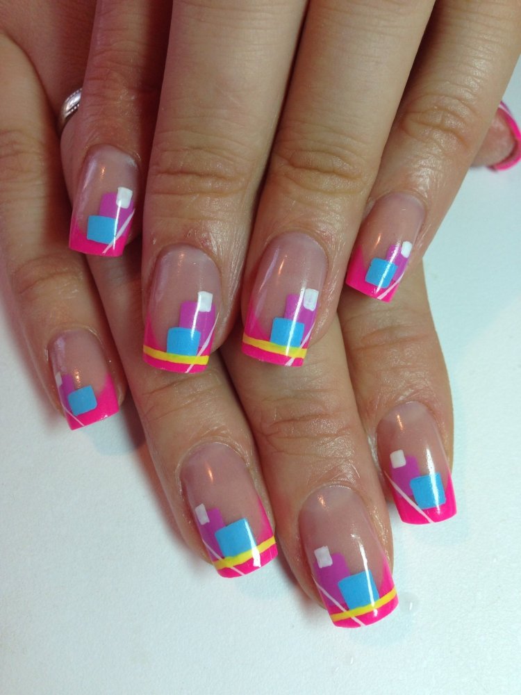 Разноцветный френч