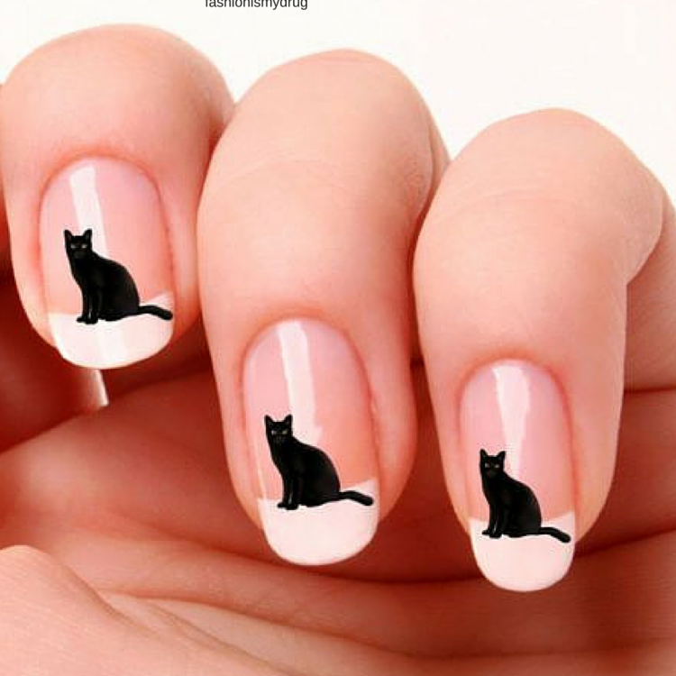 Манікюр з котячою мордочкою