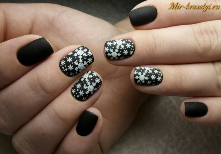 Шеллак черно белый красивый