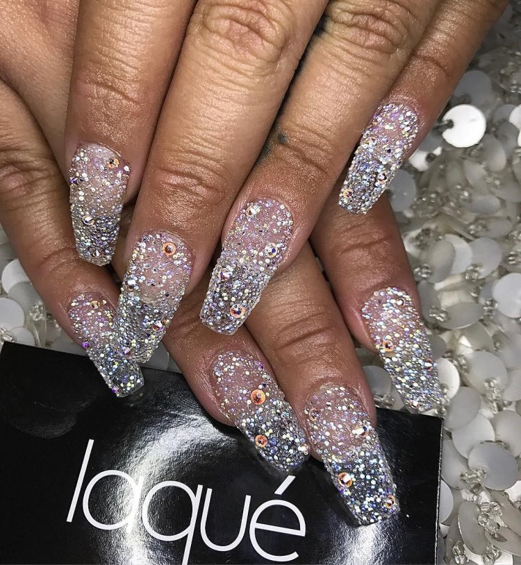 Хрустальные ногти дизайн