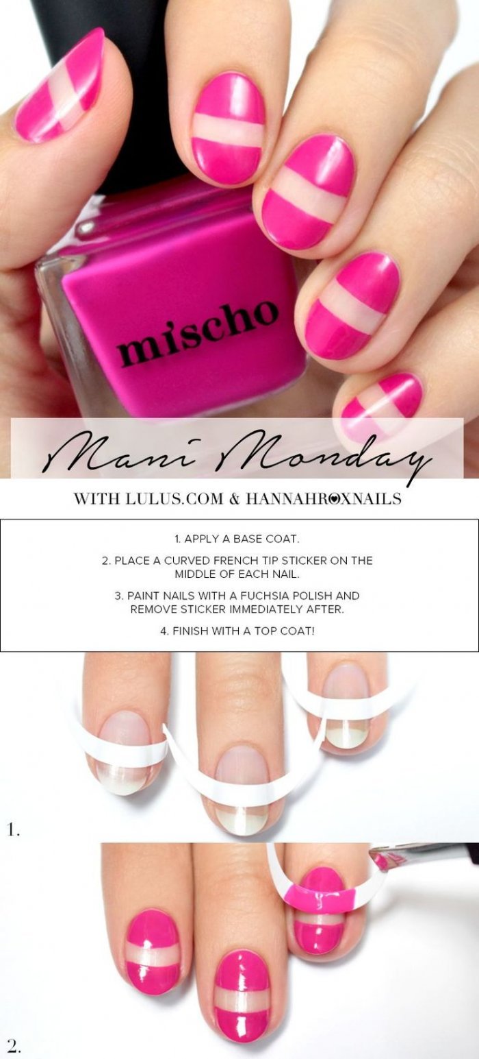 Лёгкий мник на короткие ногти