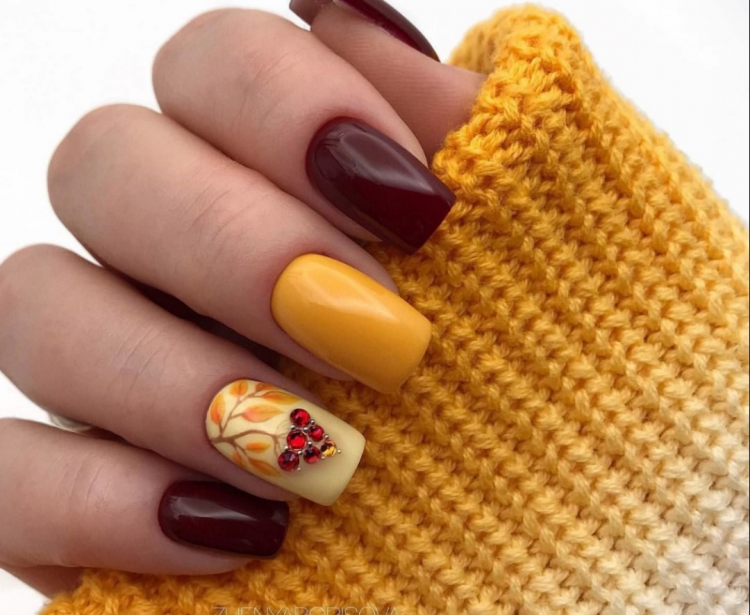 Маникюр осень 2020