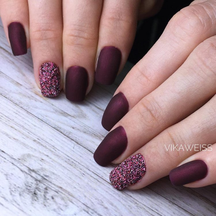 Шелак бордовий матовий