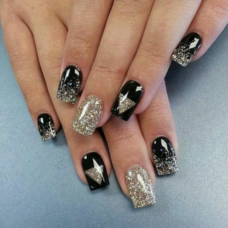 Шеллак черный с серебром