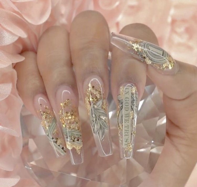 Красивые прозрачные ногти