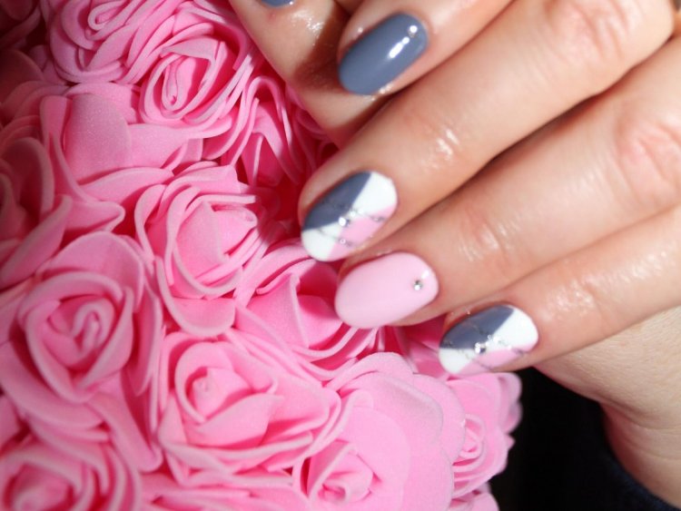 Гібридний манікюр - 48 фото