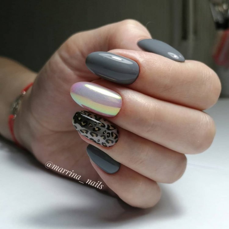 Графитовый маникюр