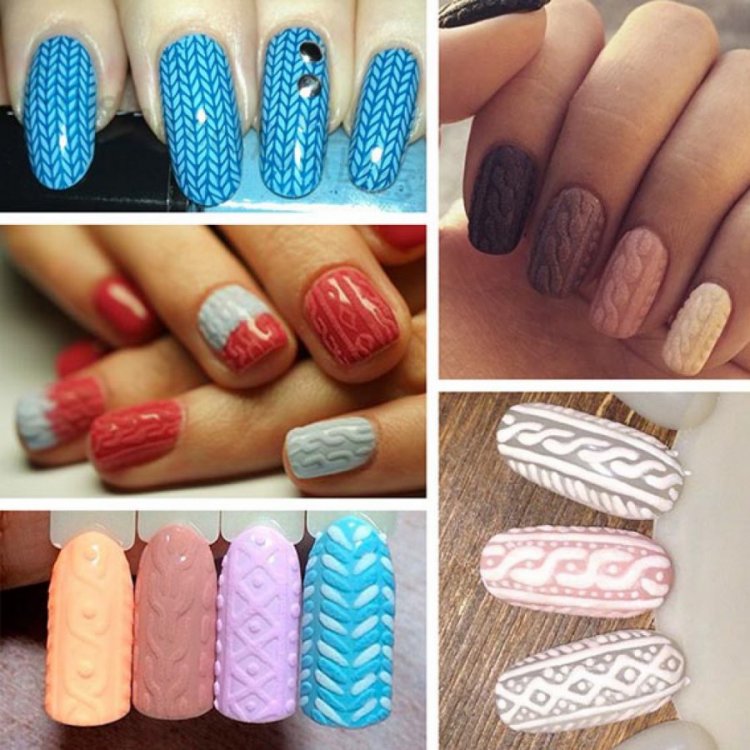 Вязаный маникюр