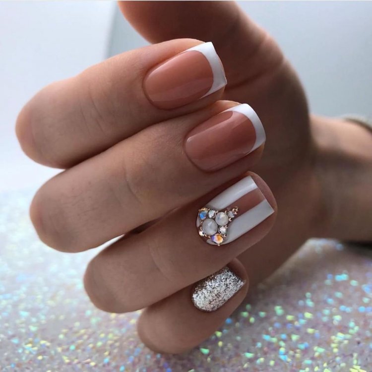 Шикарный маникюр на квадратные ногти