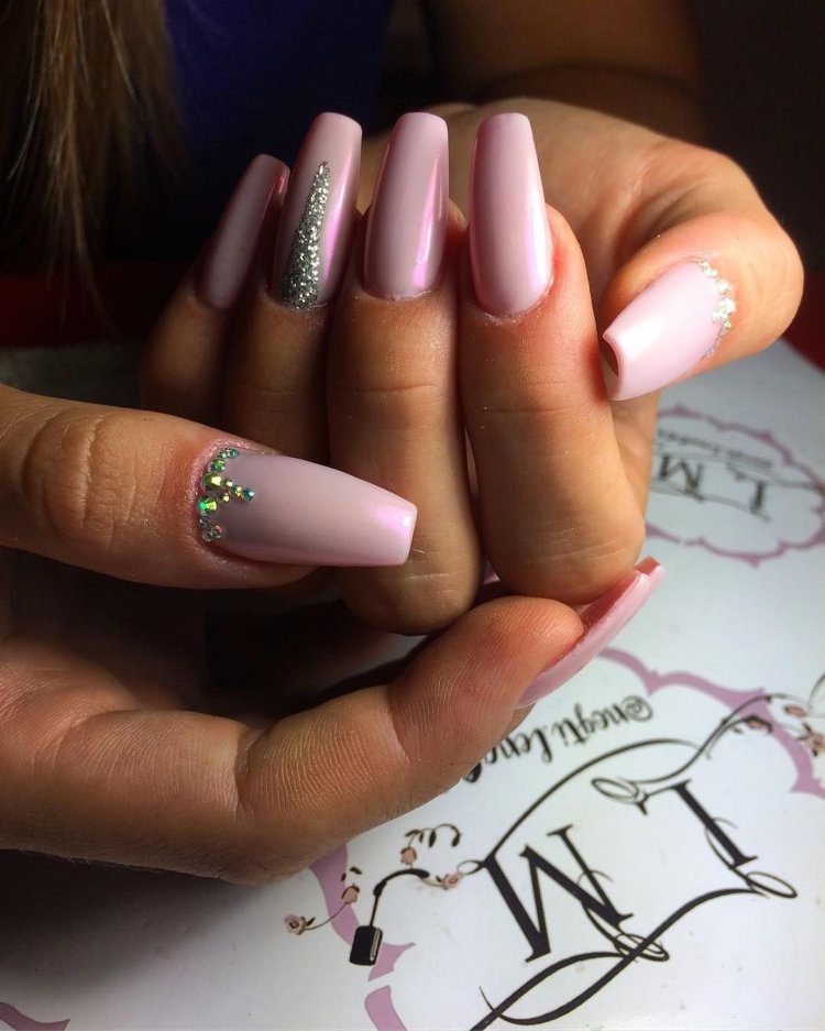 Маник на длиные квадратный ногти