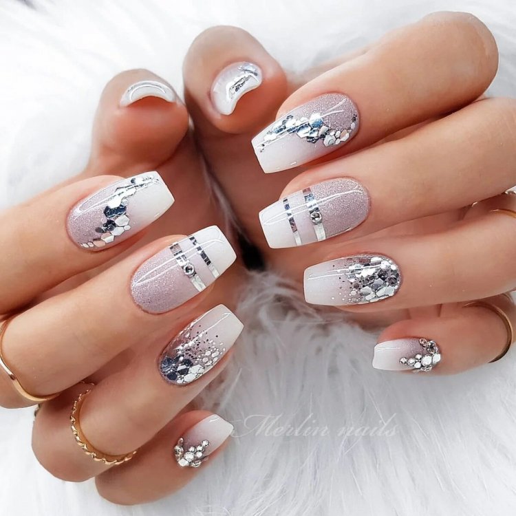 Маникюр хоккейный - 54 фото