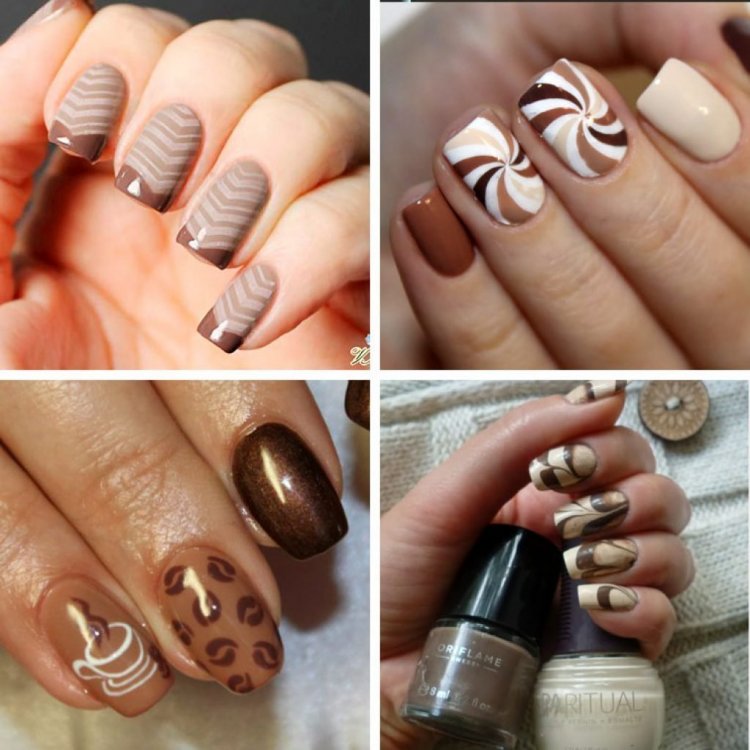 Манікюр у кавових тонах