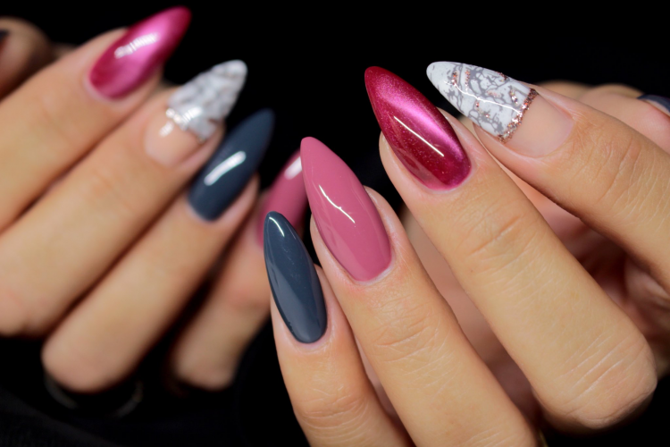 Шеллак на острые ногти