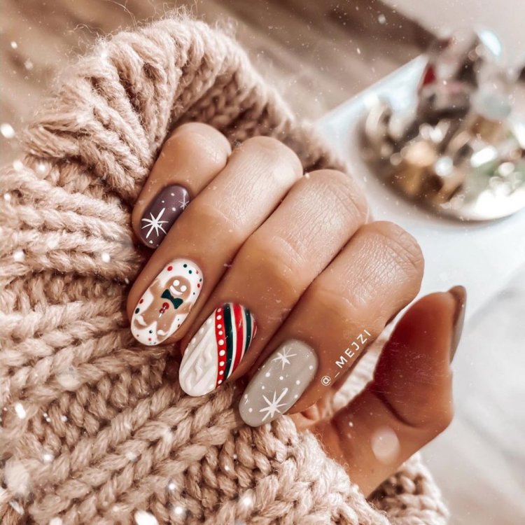 Маникюр дизайн 2021 зимний