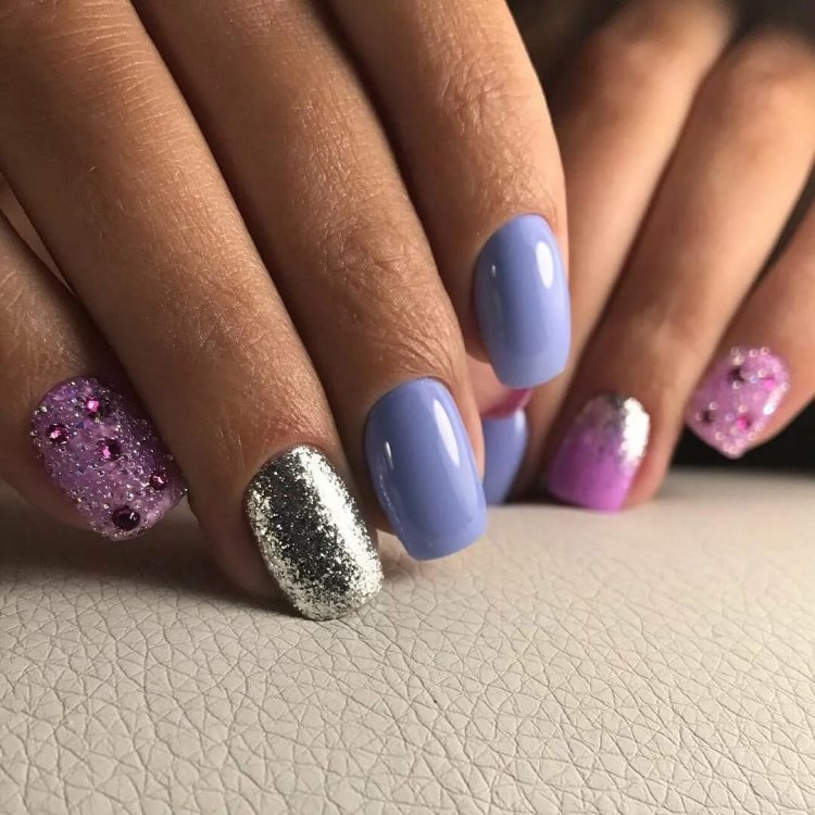 Маникюр под хрусталь