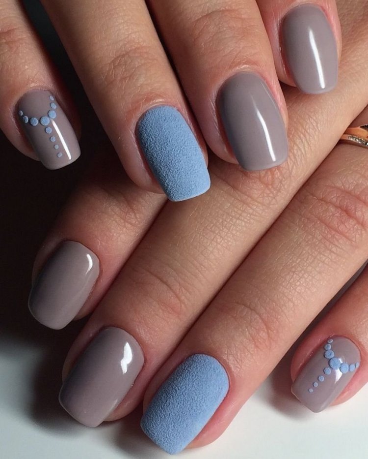 Маникюр в шоколадных тонах