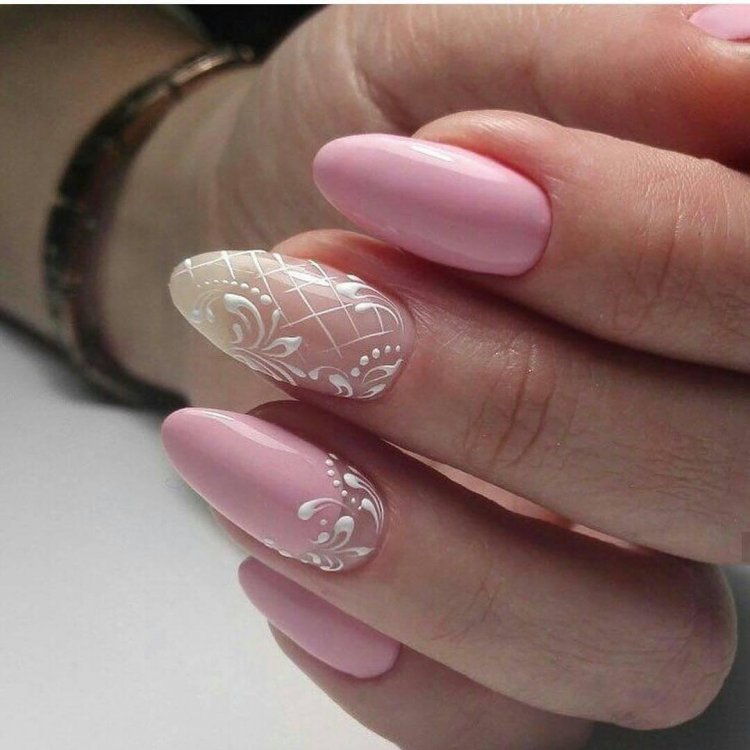 Свадебный маникюр 2020 для невесты