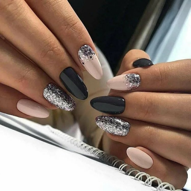 Красивые ногти с фольгой