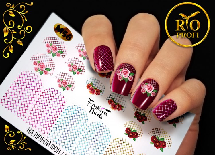 Маникюр с наклейками для ногтей