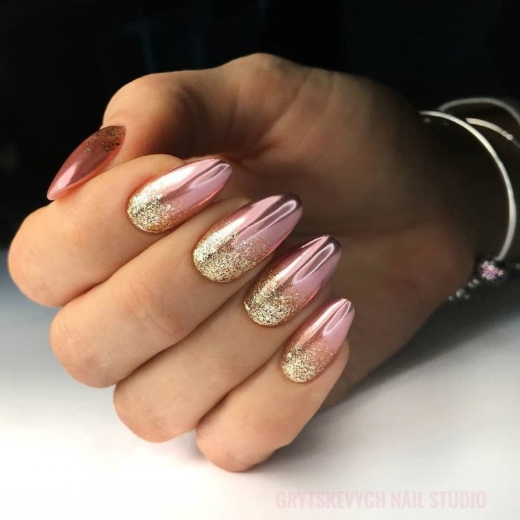Маникюр гель лак 2021 с втиркой