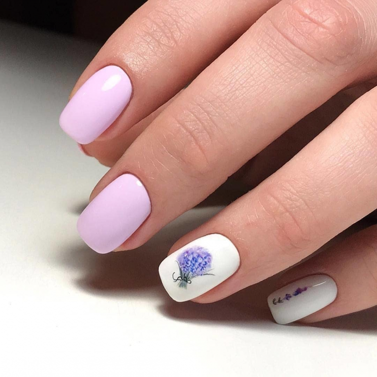 Нежные летние ногти