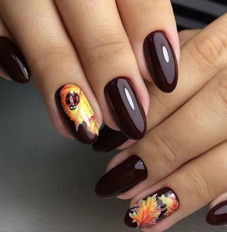 Ногти осень