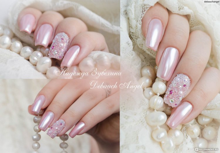 Маникюр с крошкой 2021