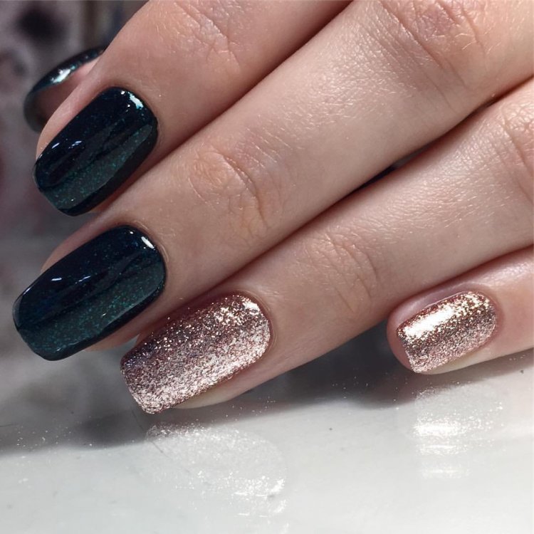 Красивый однотонный маникюр