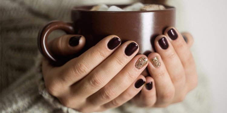 Ногти кофе