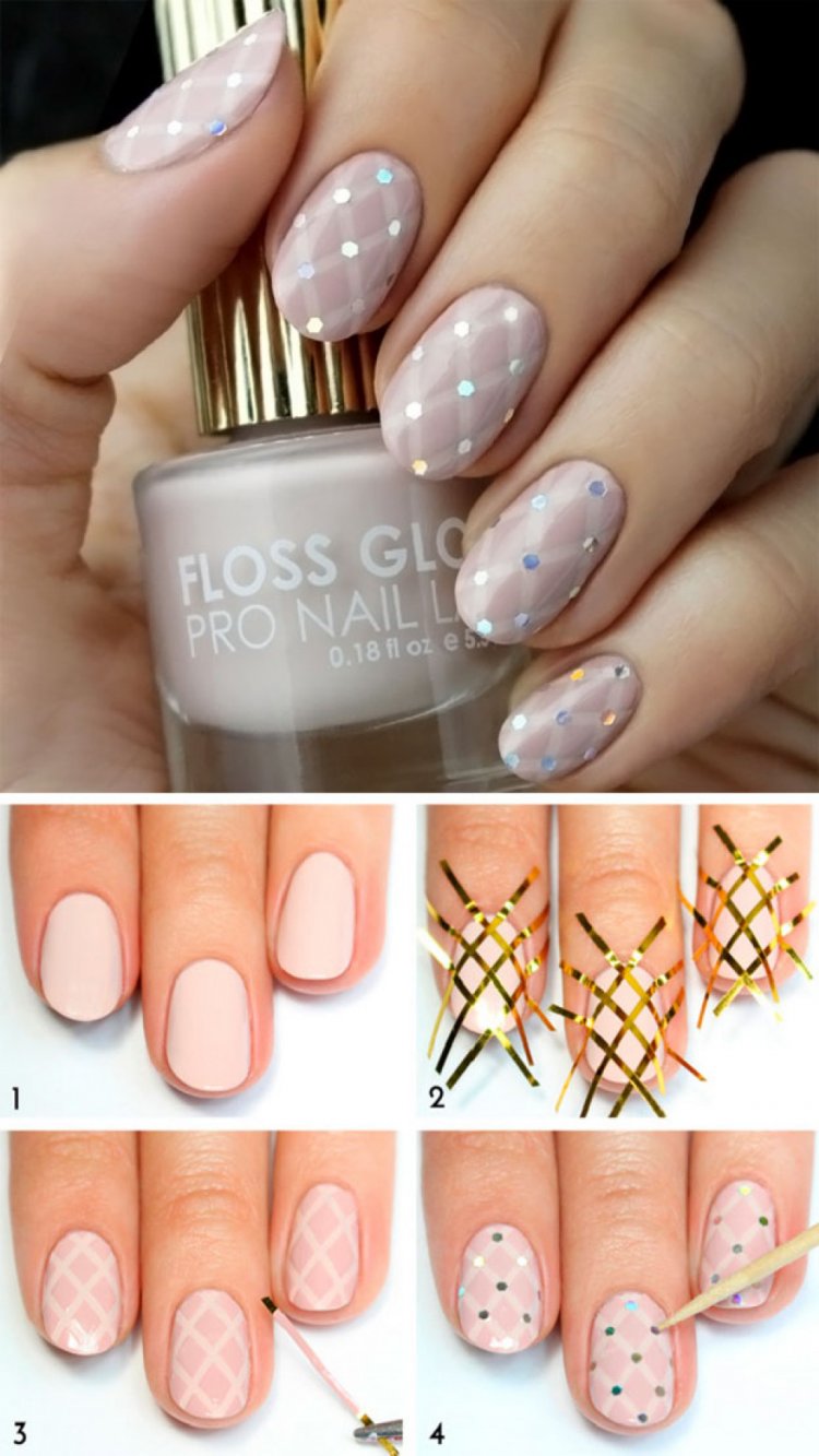 Лёгк й маникюр на короткие ногти