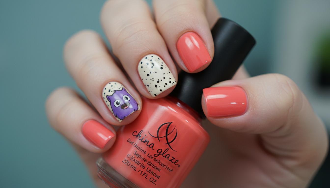 Маникюр с котом Самсоном