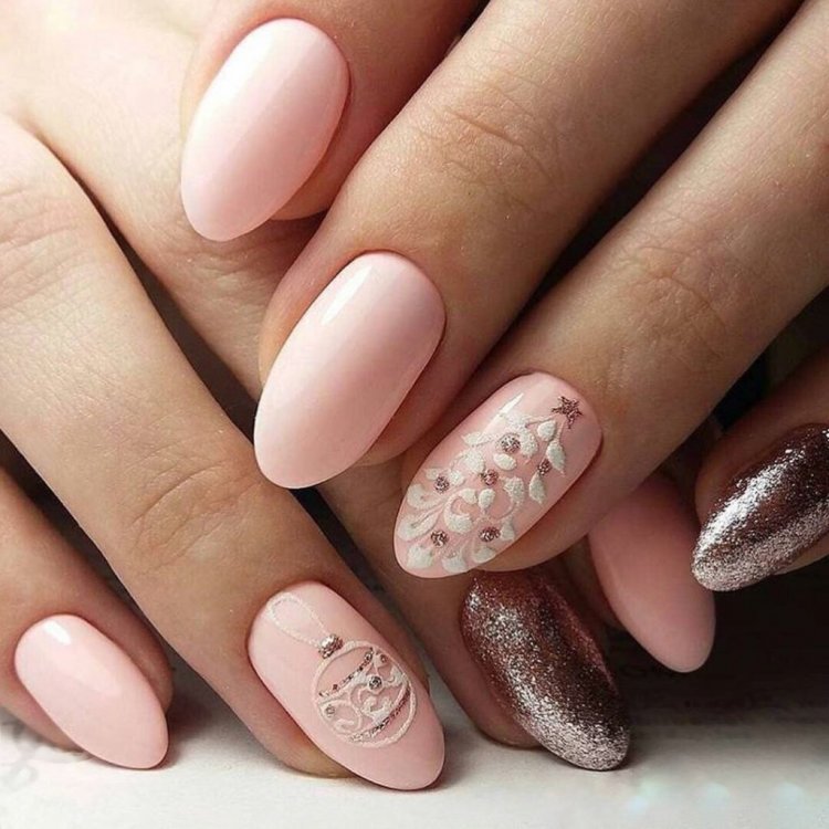 Ногти классика однотонные