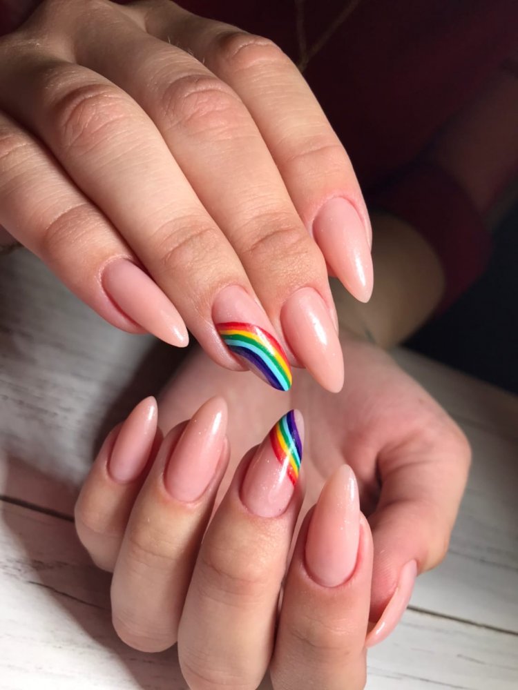 Маникюр Радуга