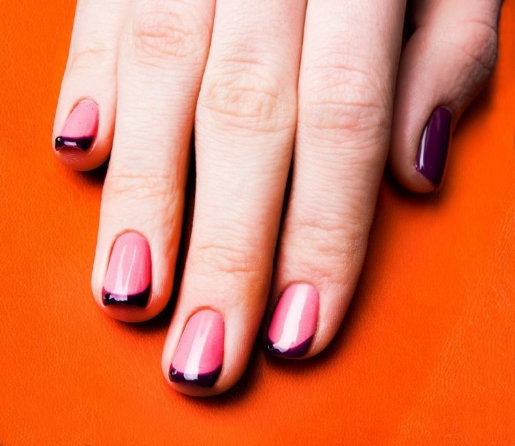 Красивый маникюр на короткие ногти лаком