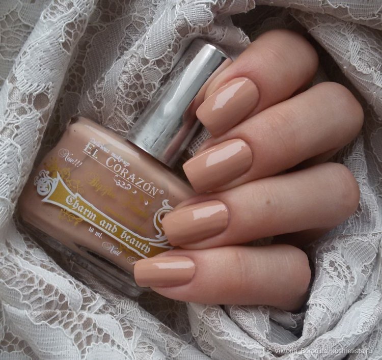 Маникюр цвет капучино