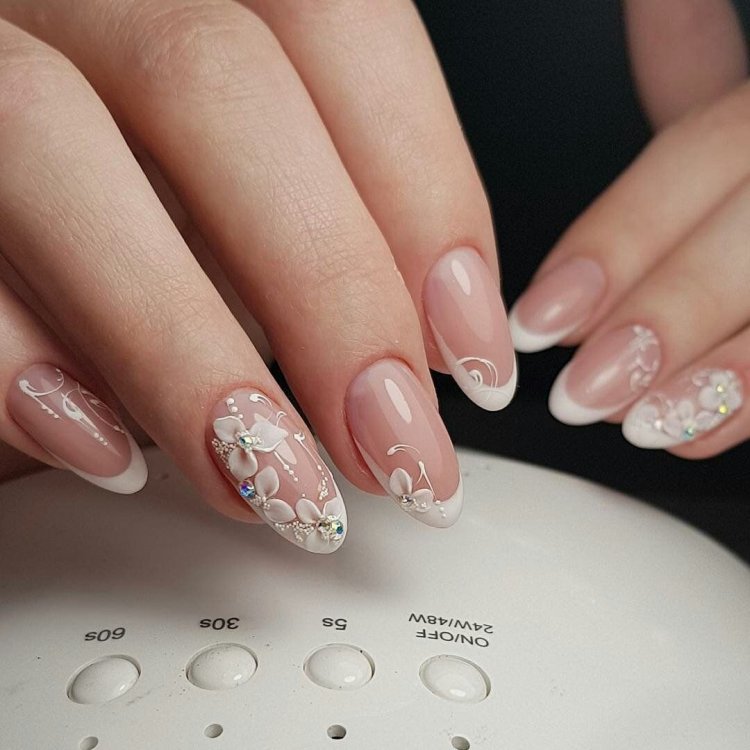 Свадебный френч на миндалевидных