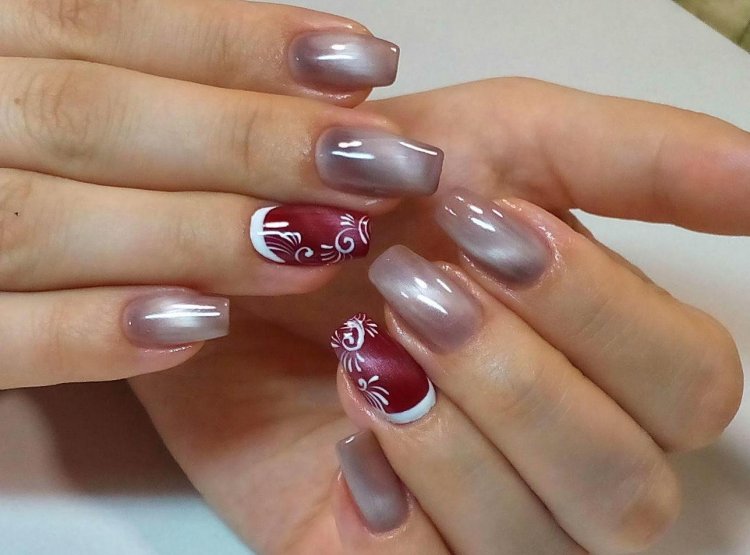 Красивый маникюр на длинные ногти на день рождения