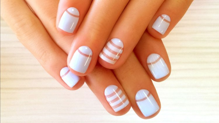 Лунный маникюр шеллаком