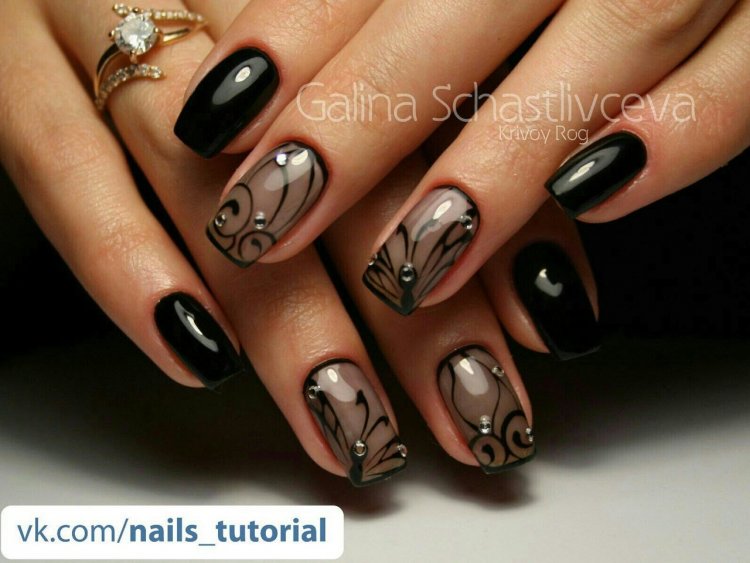 Маникюр колготки