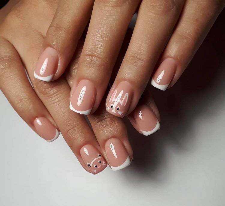 Френч на короткие ногти