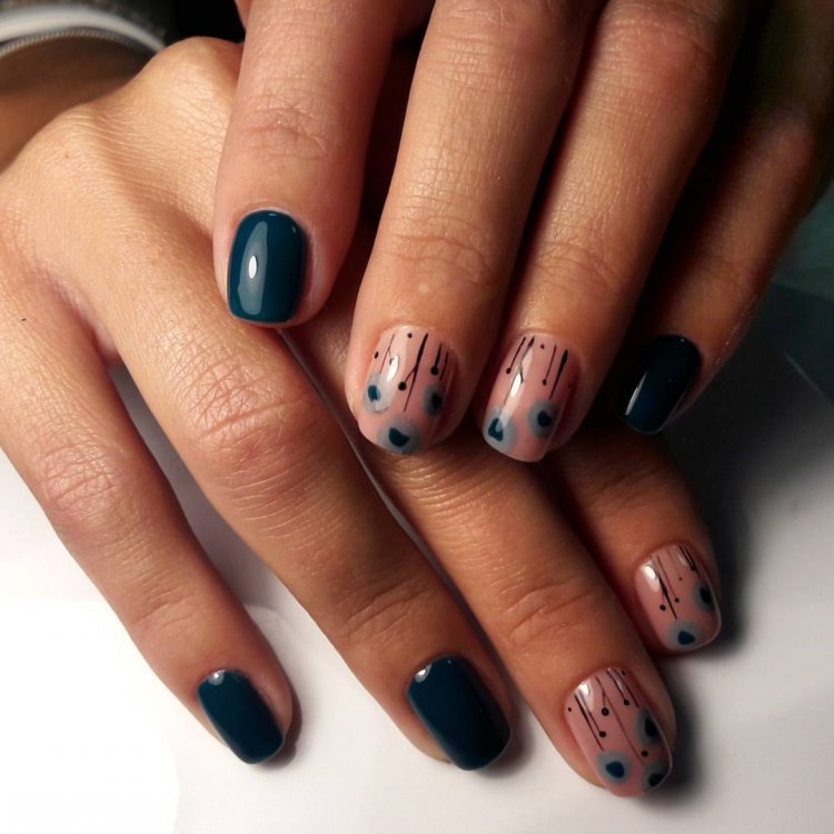 Маникюр на коротенькие ноготочки