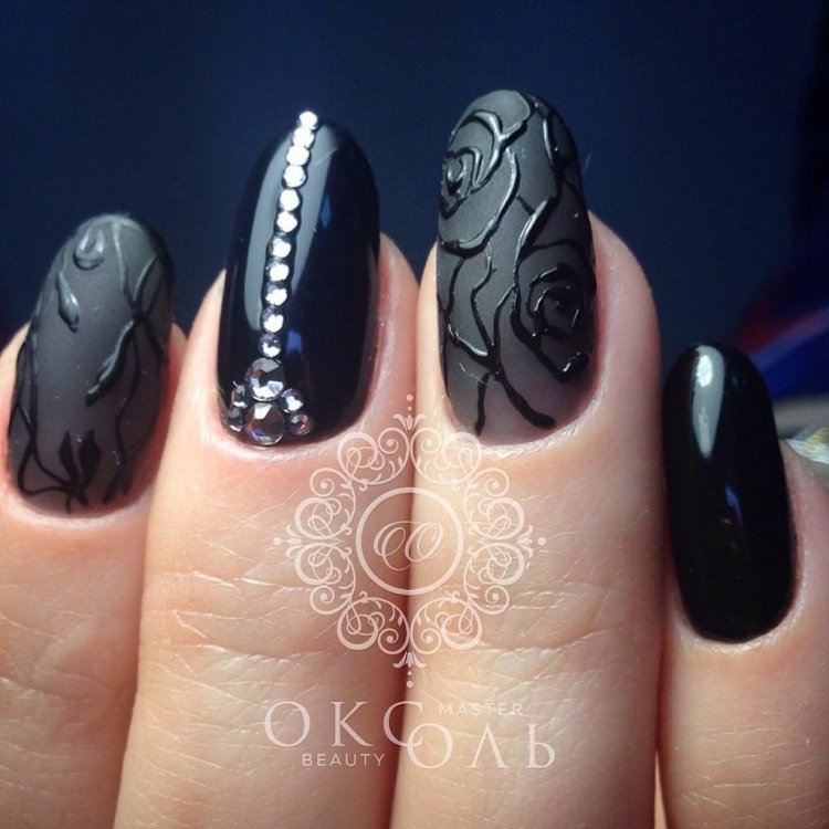 Дизайн ногтей вуаль